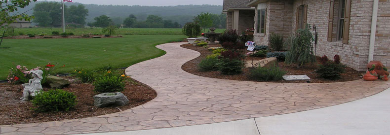 This image shows Stamped Concrete Flooring