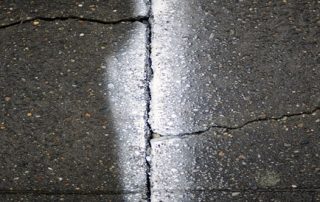 This image shows a crack on the floor.