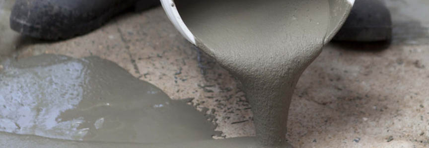 This image shows a cement being poured.
